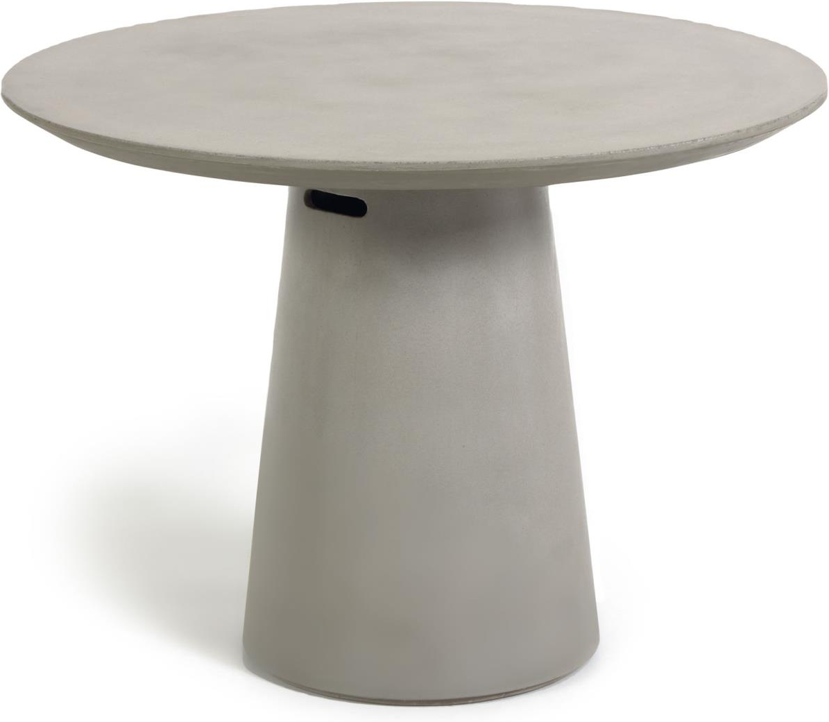 Udendørs Spisebord Kave Home Itai 120x120   Cementfiber   Jern Natur Til   Personer