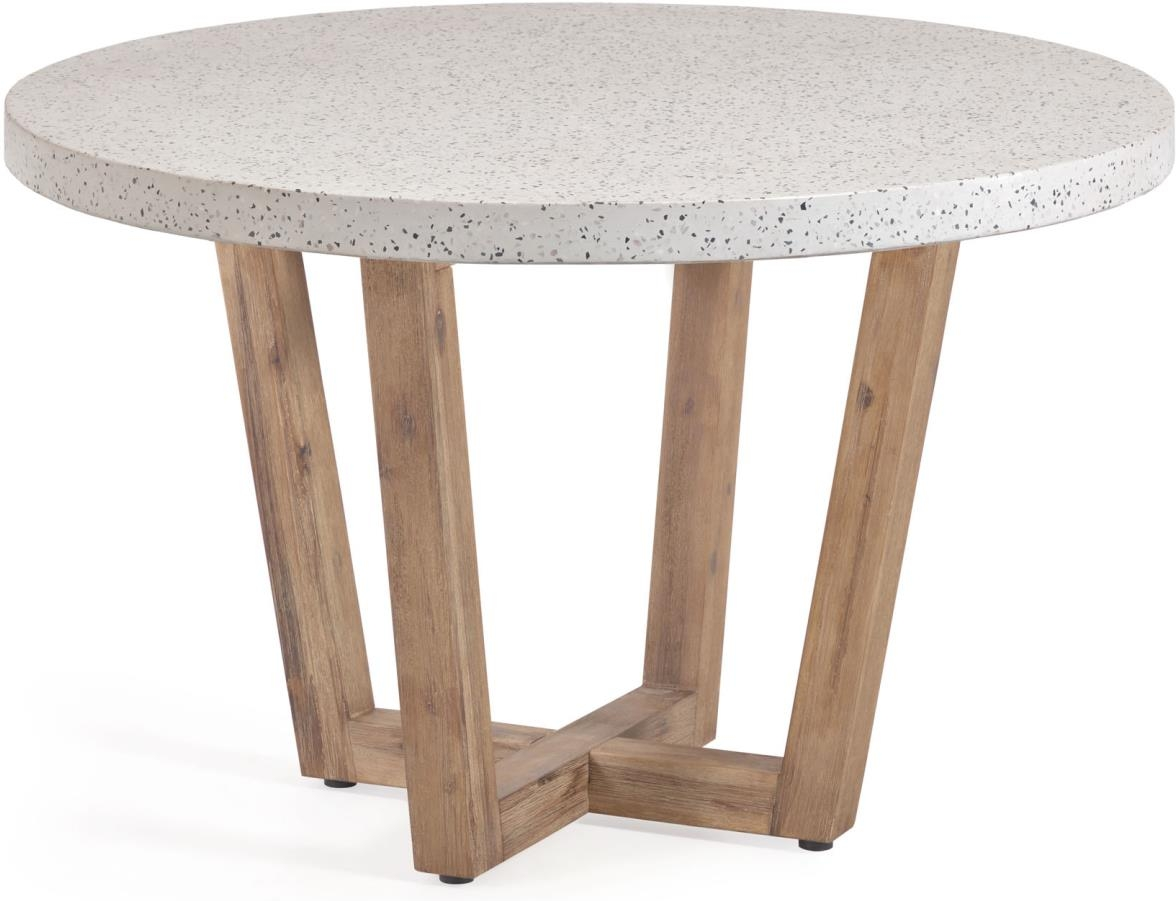 Elegant Udendørs Terrazzo Spisebord Ø120 cm - Kave Home