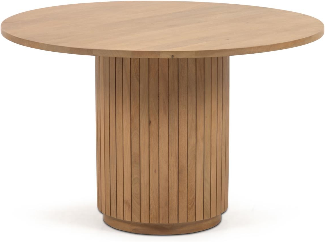 Spisebord Kave Home Licia   Massivt Mangotræ Bæredygtigt Moderne Nordisk Design ø120 H75