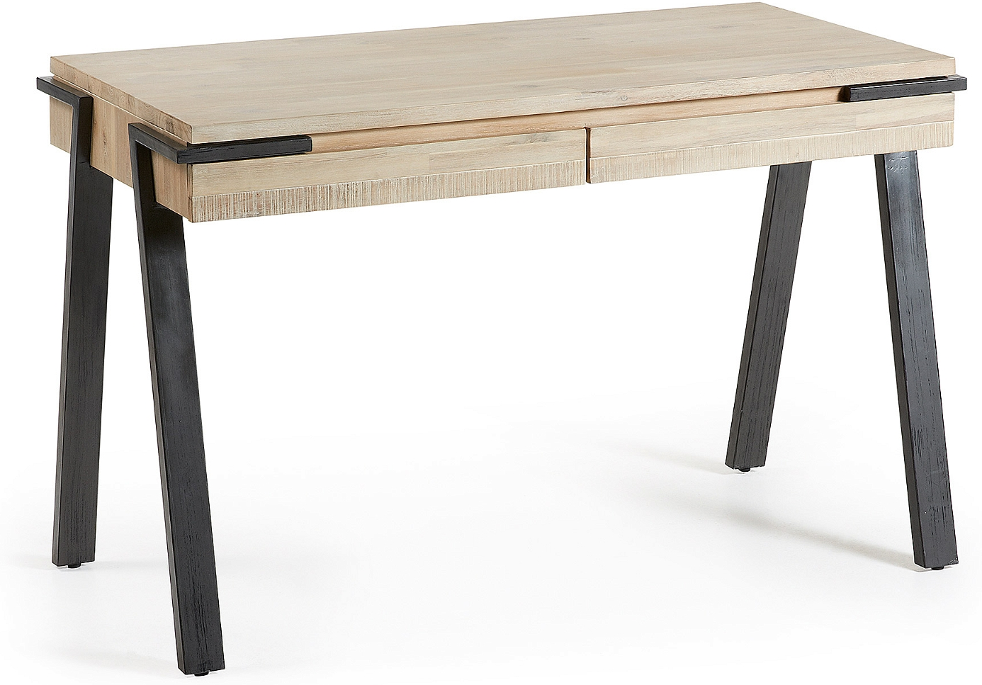 Rustikt skrivebord i akacietræ og metal fra Kave Home