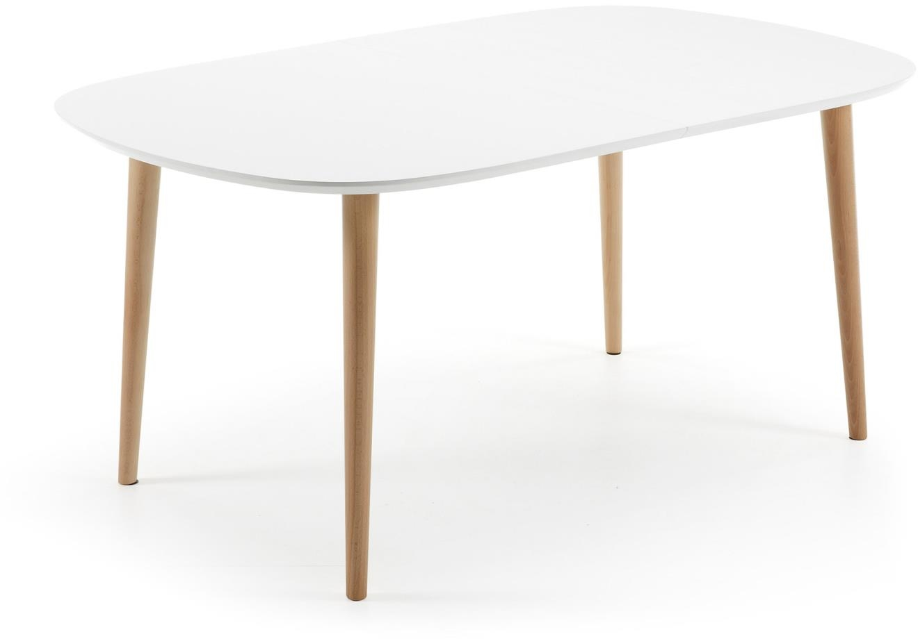 Kave Home Oqui Udtræksbord i Hvid - Elegant Design til Hjemmet
