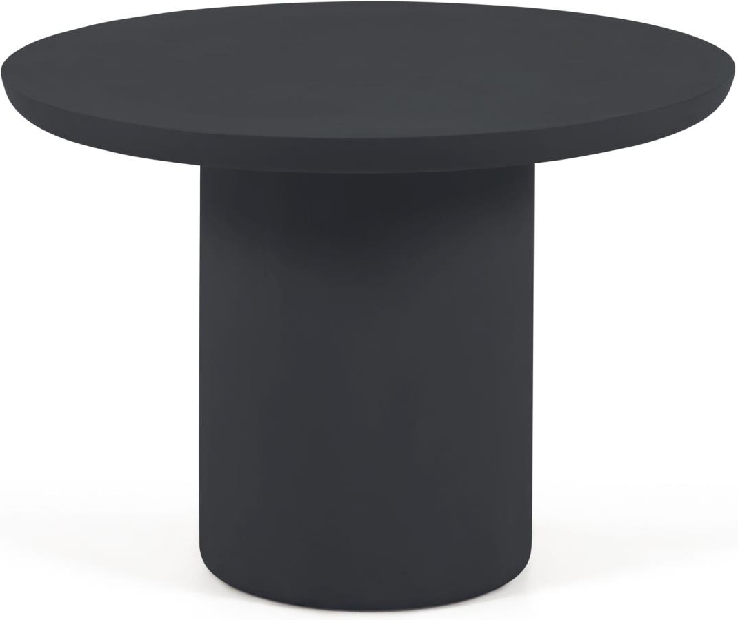 Udendørs Spisebord Kave Home Taimi Rund - Sort Cementfinish