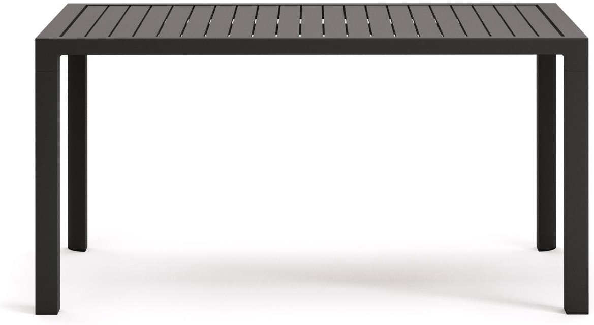 Udendørs Spisebord i Grå Metal – Kave Home Culip 150x77 cm