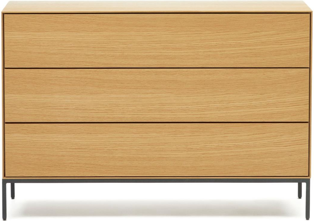 Kave Home Vedrana Kommode – Moderne Egetræ & Ståltilbud