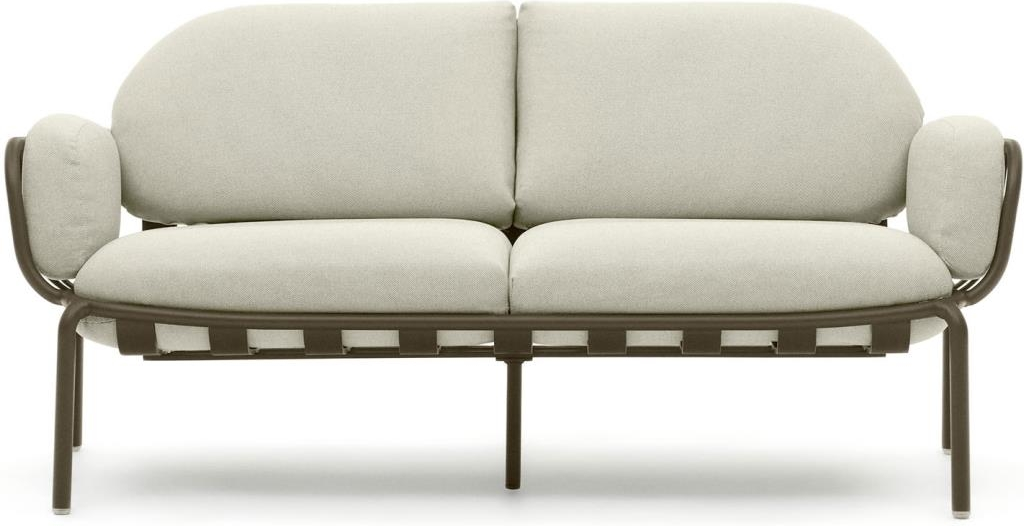 Udendørs  -personers Sofa Loungesofa Kave Home Joncols   Aluminium  Grøn Beige