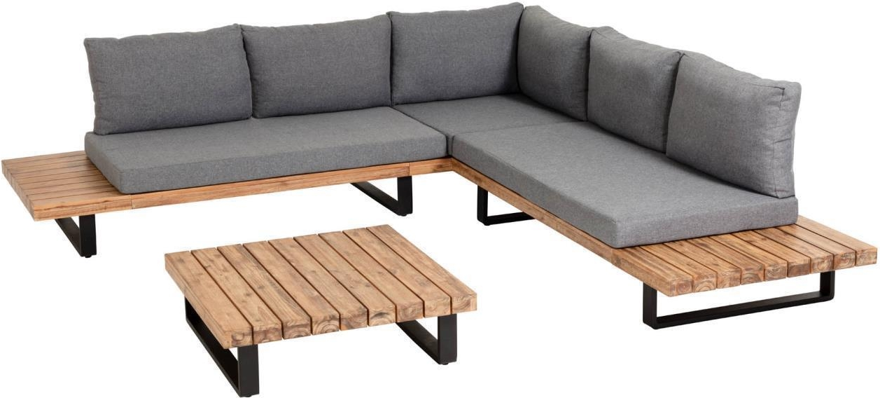 Udendørs Loungesæt Zalika med Hjørnesofa og Bord