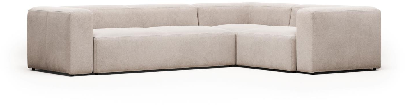 Hjørnesofa Kave Home Blok  -formet Stof Beige 320x230