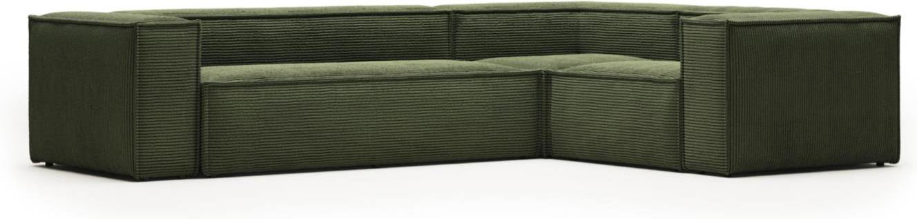 Hjørnesofa Kave Home Blok Grøn Corduroy Modulsofa   Skandinavisk Vintage Design 320x230
