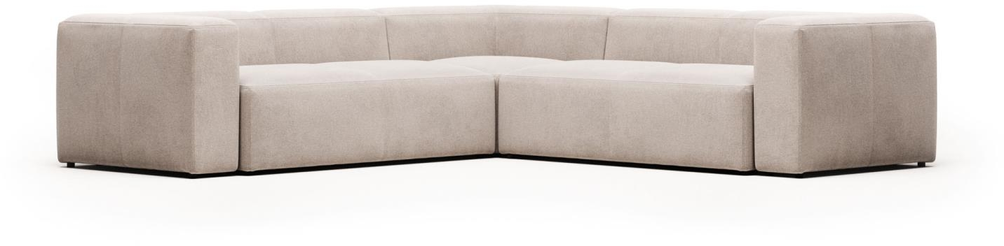 Hjørnesofa Kave Home Blok 290x290   Beige Stof Nordisk Design