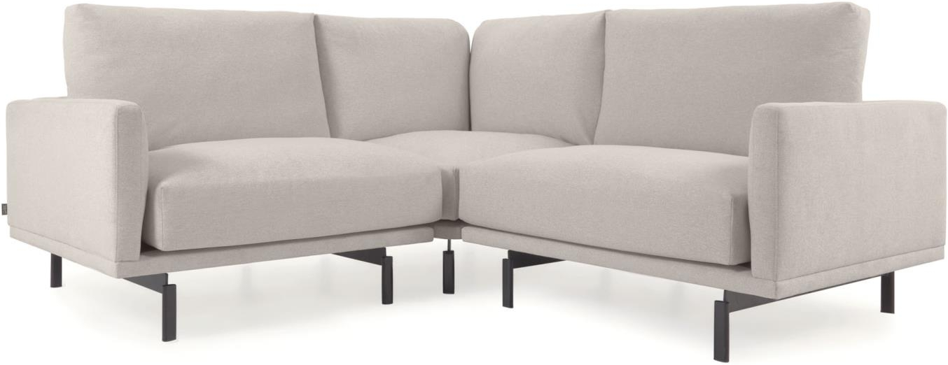Hjørnesofa Kave Home Galene 207x207   Beige Polstret Nordisk Design Bæredygtig Genbrugsmateriale