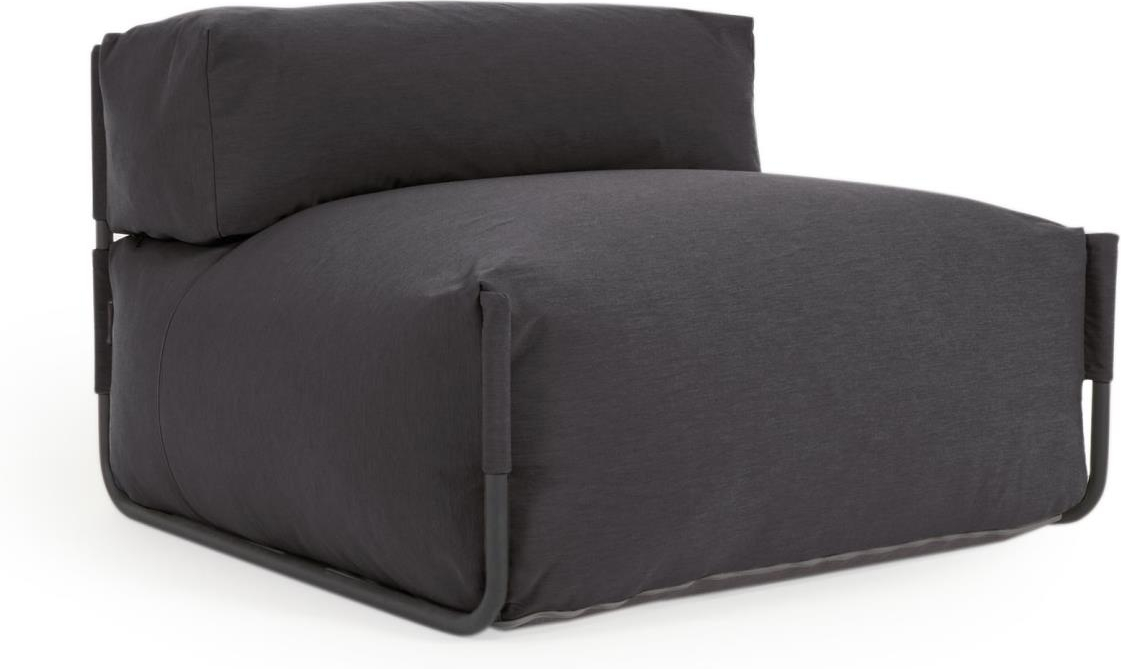 Chaiselong Kave Home Square Modulopbygget Mørkegrå Udendørs Hvilestol 65x101x101