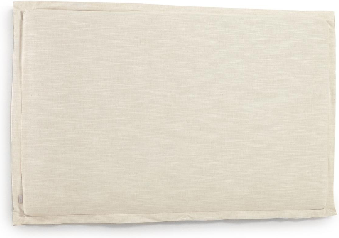 Stofpolstret Sengegavl Kave Home Tanit H106   B186   Hvid