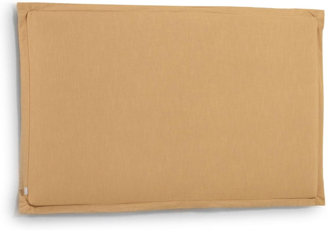 Polstret Sengegavl Kave Home Tanit Sennepsgul 186   106