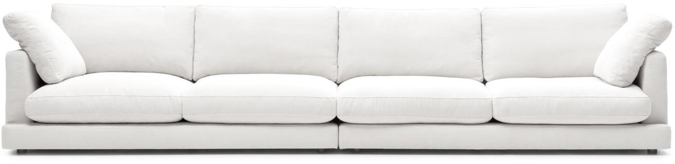 -personers Sofa Kave Home Gala Hvid Tekstureret Chenille L390