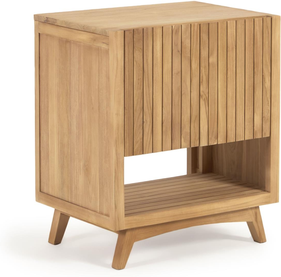 Badeværelsesskab Kave Home Kuveni Rectangular   Teak  Vandtæt Oliefinish  80x50x70
