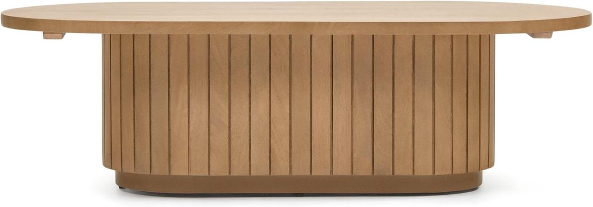 Sofabord Kave Home Licia Rund ø120x35   Massivt Mangotræ Naturlakeret Bæredygtigt