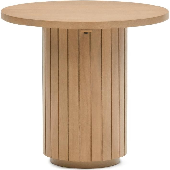 Sidebord  Småbord Kave Home Licia   Massiv Mangotræ ø60   Natur   Håndlavet   Bæredygtigt