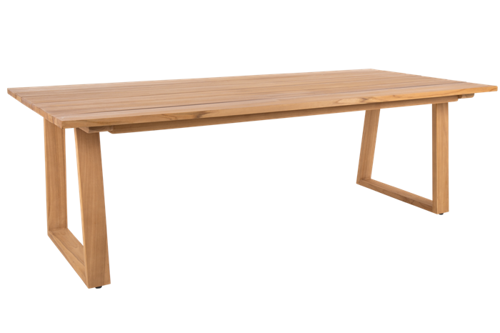 Laurion Teak Bord Med Teak Ben Havebord Brafab Enggården Havemøbler