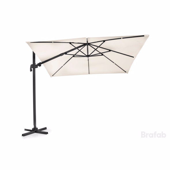 Linz Parasol 3x3m Beige Diverse   Haveparasol Brafab Enggården Havemøbler