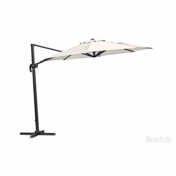 Linz Parasol ø3m Beige Diverse   Haveparasol Brafab Enggården Havemøbler
