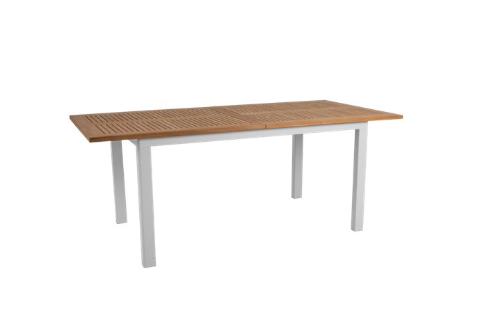 Lyon Teak Bord 194  252   Hvidt Havebord Brafab Enggården Havemøbler