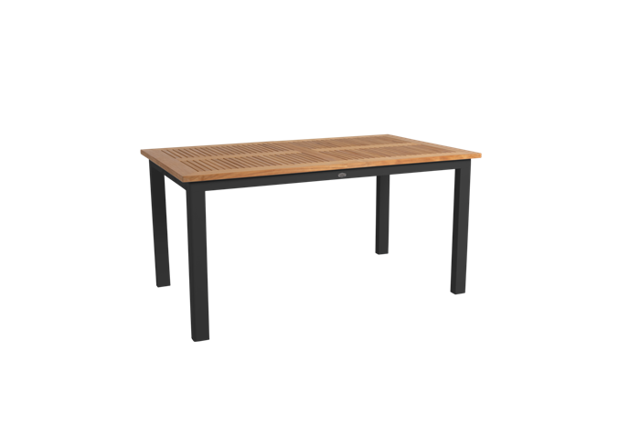 Lyon Teak Bord 152 210 Sort Havebord Brafab Enggården Havemøbler