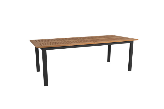 Lyon Teak Bord 224 304 Sort Havebord Brafab Enggården Havemøbler