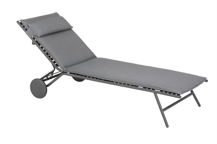 Lafuma Solseng Miami Silver Med Hynde Solvogne Lafuma Enggården Havemøbler