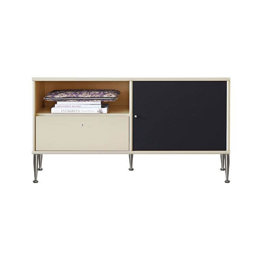 Mistral  -bord    Stof Klaplåger   Skuffe Beige 108       56       45     Møbelsalg