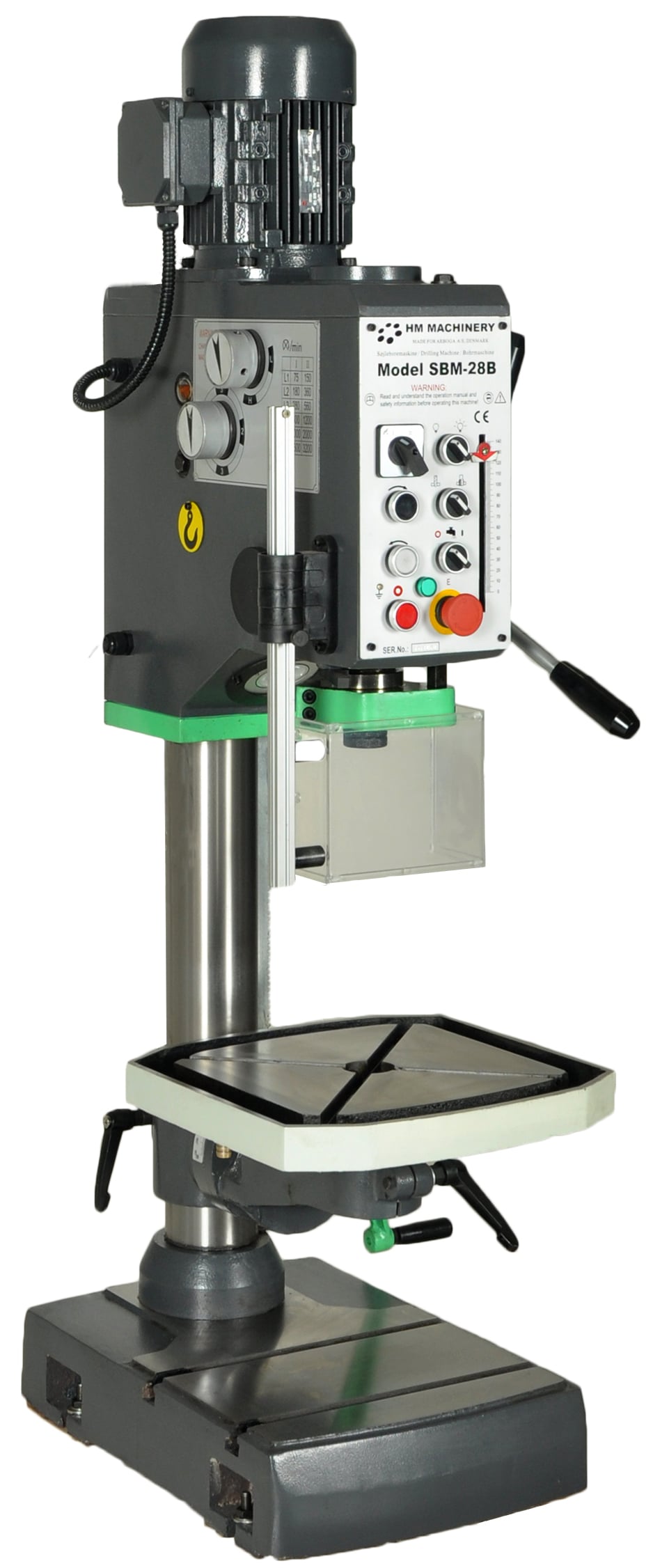 Sbm-28b  Geardrevet Søjleboremaskine Bænkmodel