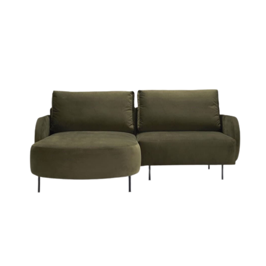 Nordly Nabran Sofa    Chaiselong    Personers Grøn Sofa 192     82     186     Møbelsalg