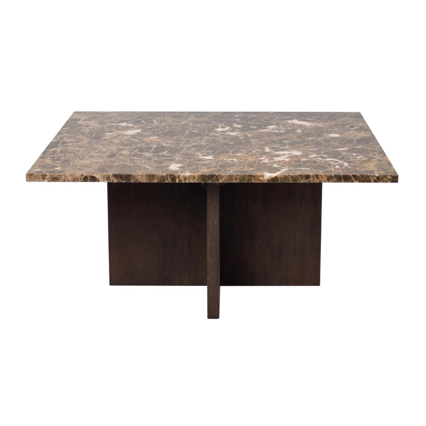 Rowico Home Brooksville Sofabord   Quot  Brun    Brunbejdset   90     42     90     Møbelsalg