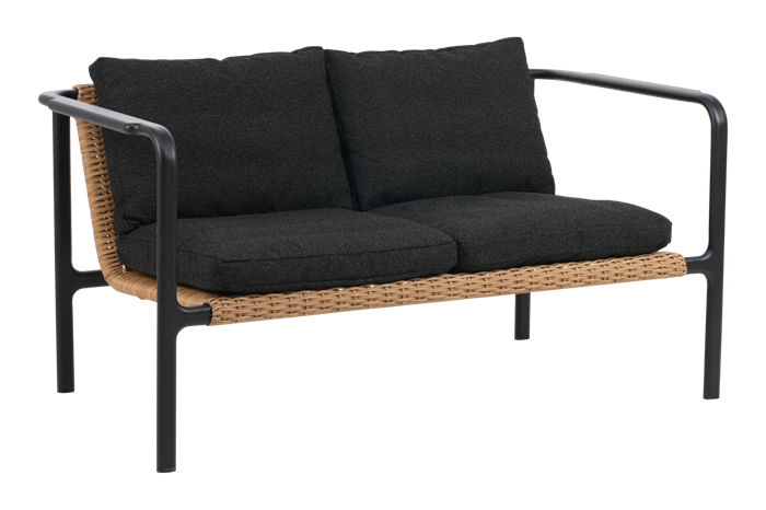 Motty Sofa Sort Loungemøbler   Havesofa Brafab Enggården Havemøbler