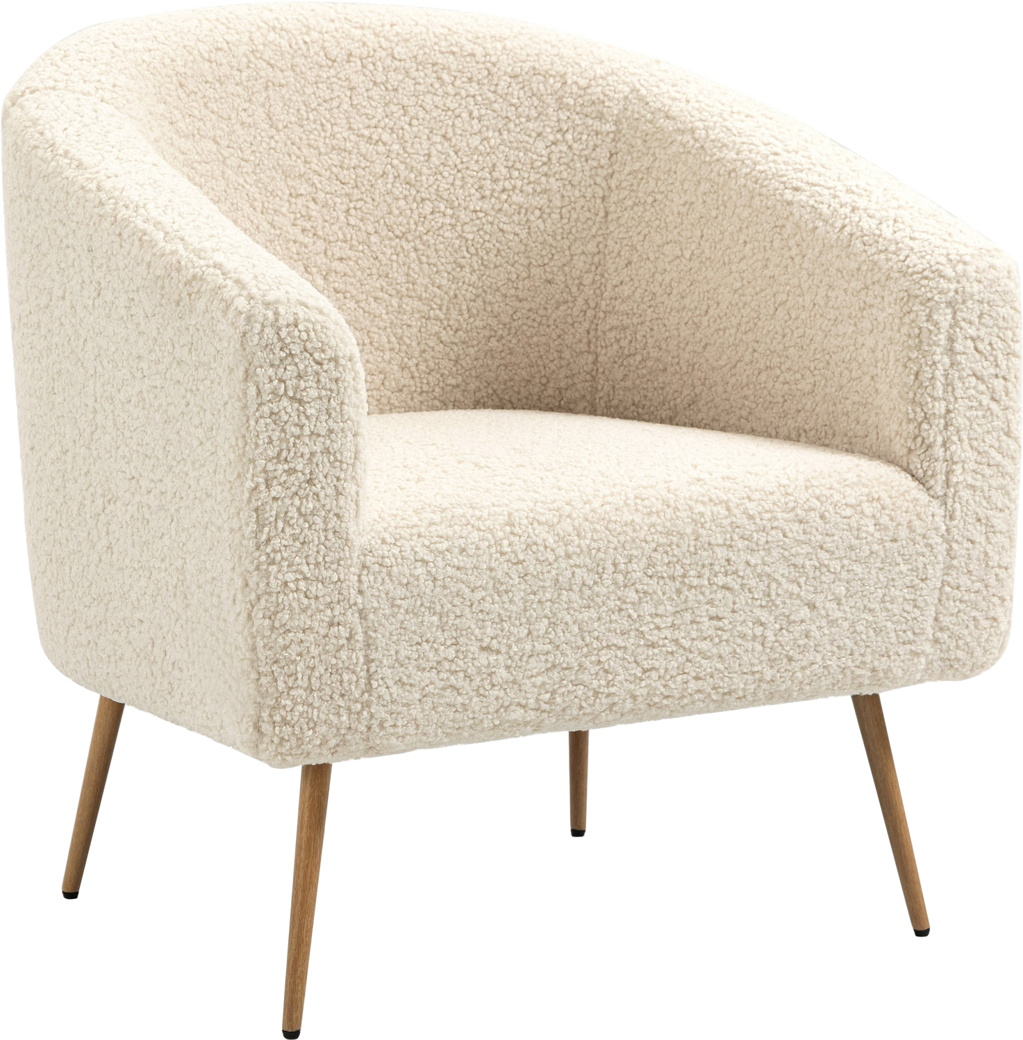 Loungestol   Lænestol Nordlys Furniture Kiruna Bouclé Natur H76ã B75ã D65