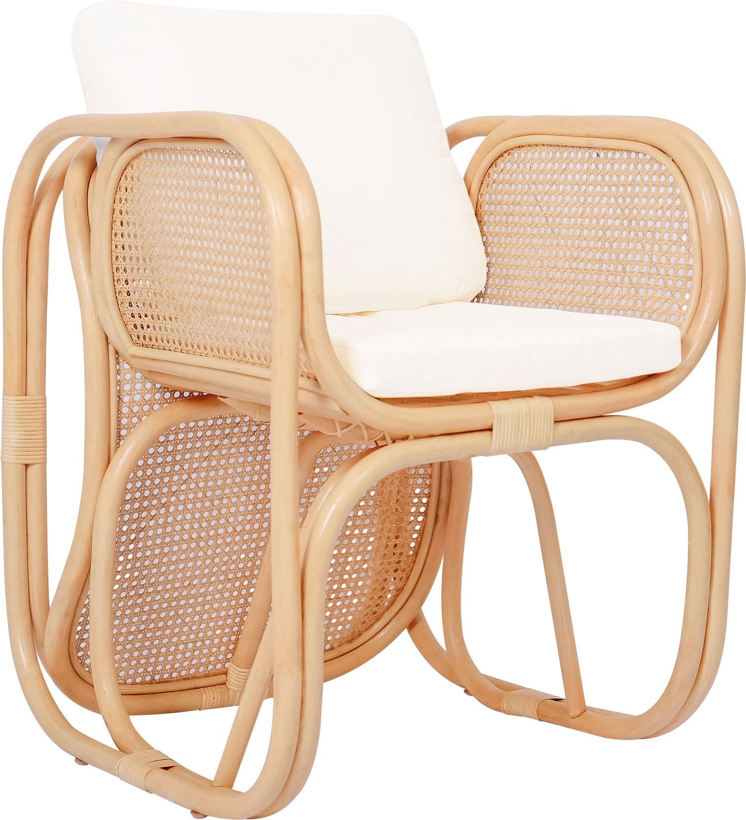 Loungestol  Armstol Nordlys Furniture Morotai Naturflet Rattan H71xb58xd61