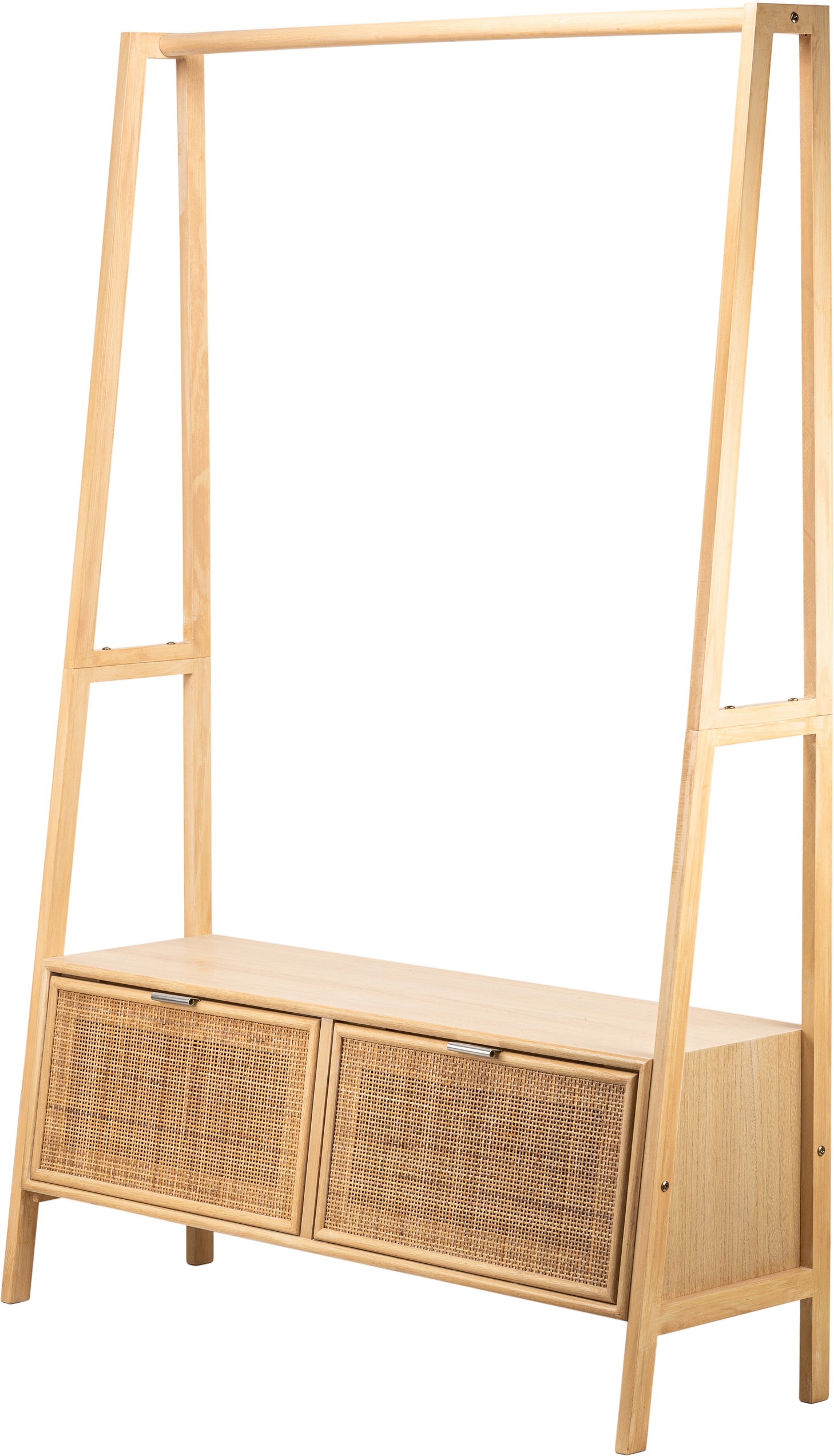 Opbevaringsreol Med Stativ Nordlys Furniture Turku Natur Rattan H165ã B110ã D36