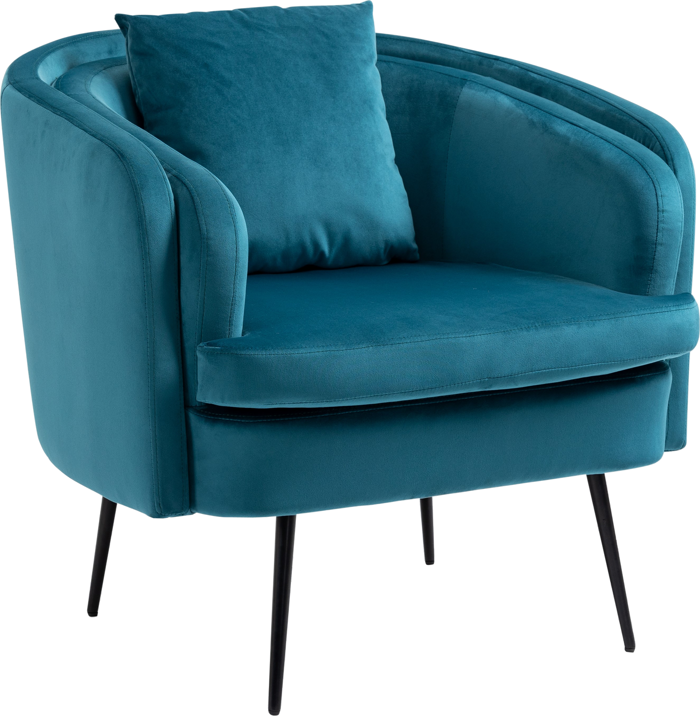 Loungestol Nordlys Furniture Duke Blå Fløjl H76ã B81ã D76