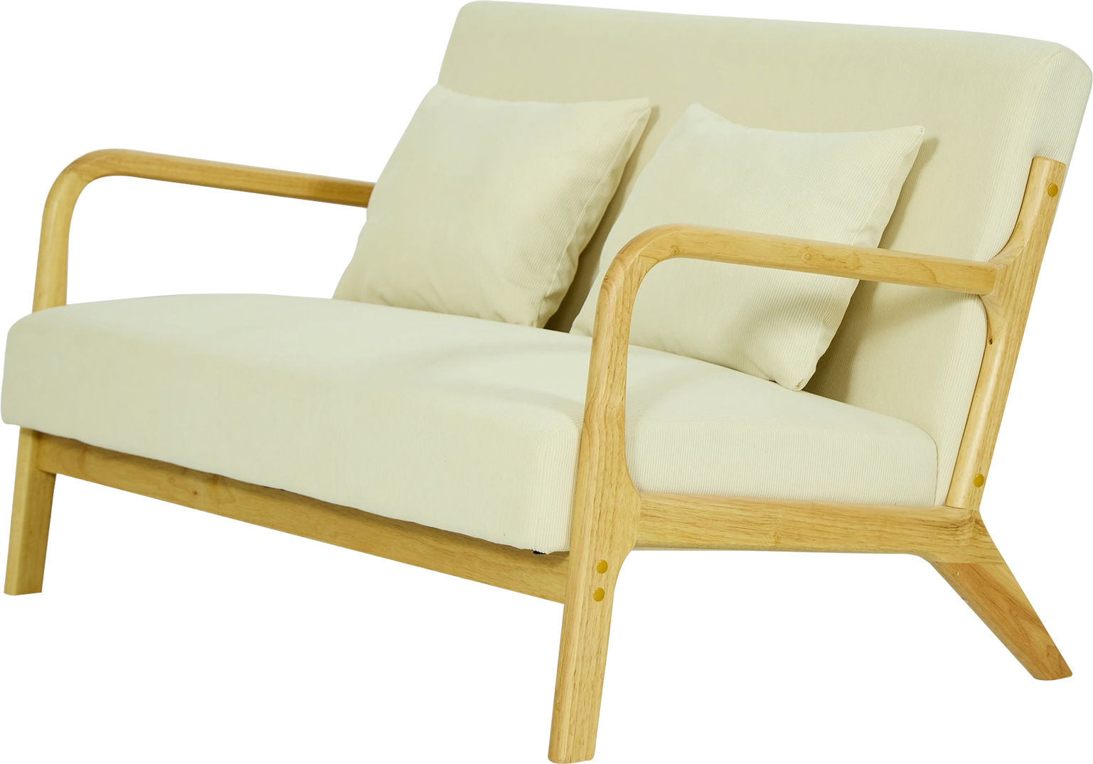 Entrébænk Nordlys Furniture Ohama2seaters Gummitræ Natur 120ã 80ã 77