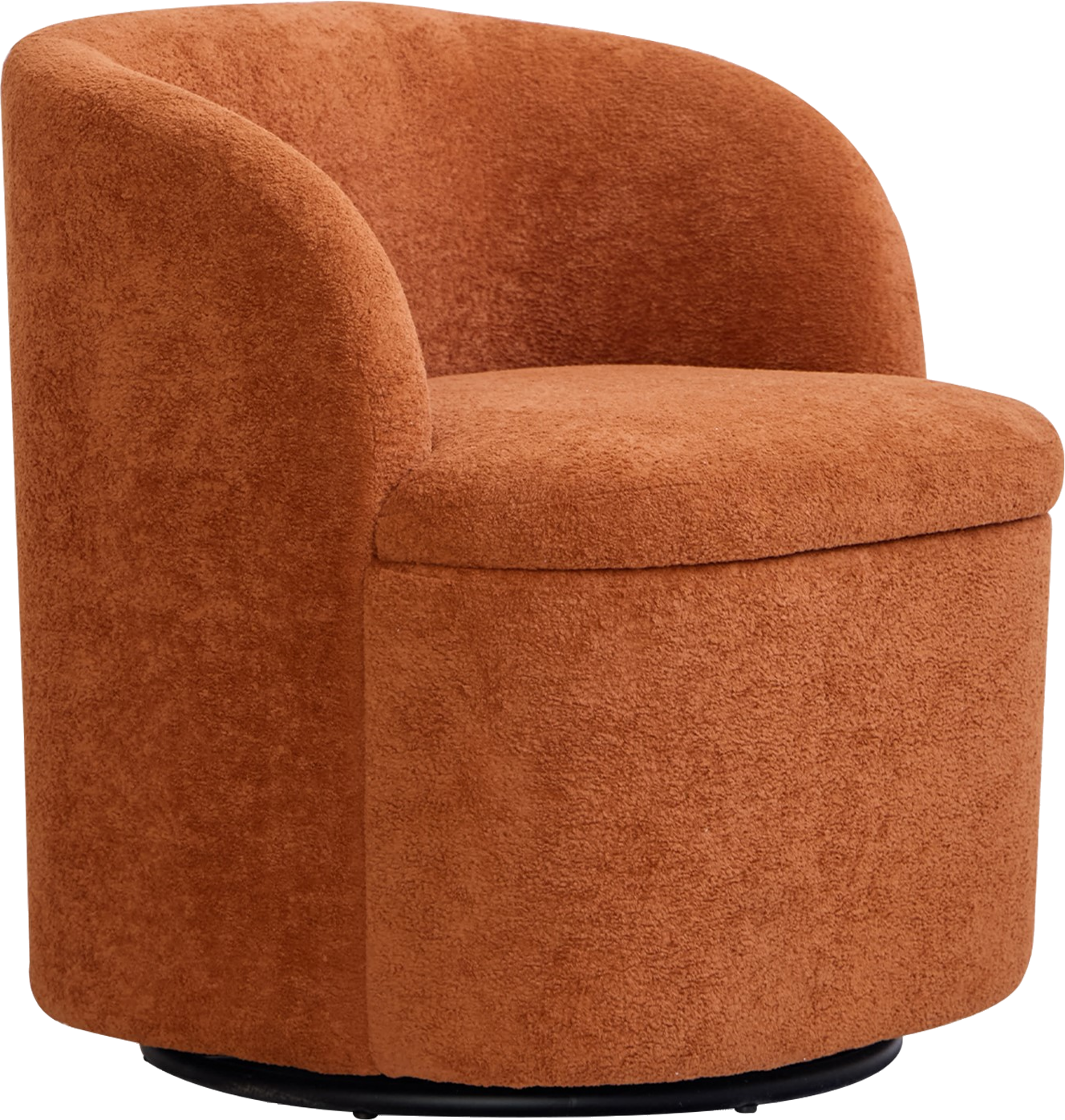 Loungestol Lænestol Nordlys Furniture Halmstad   Dyb Rød Stof Med Roterbar Base Skandinavisk Design