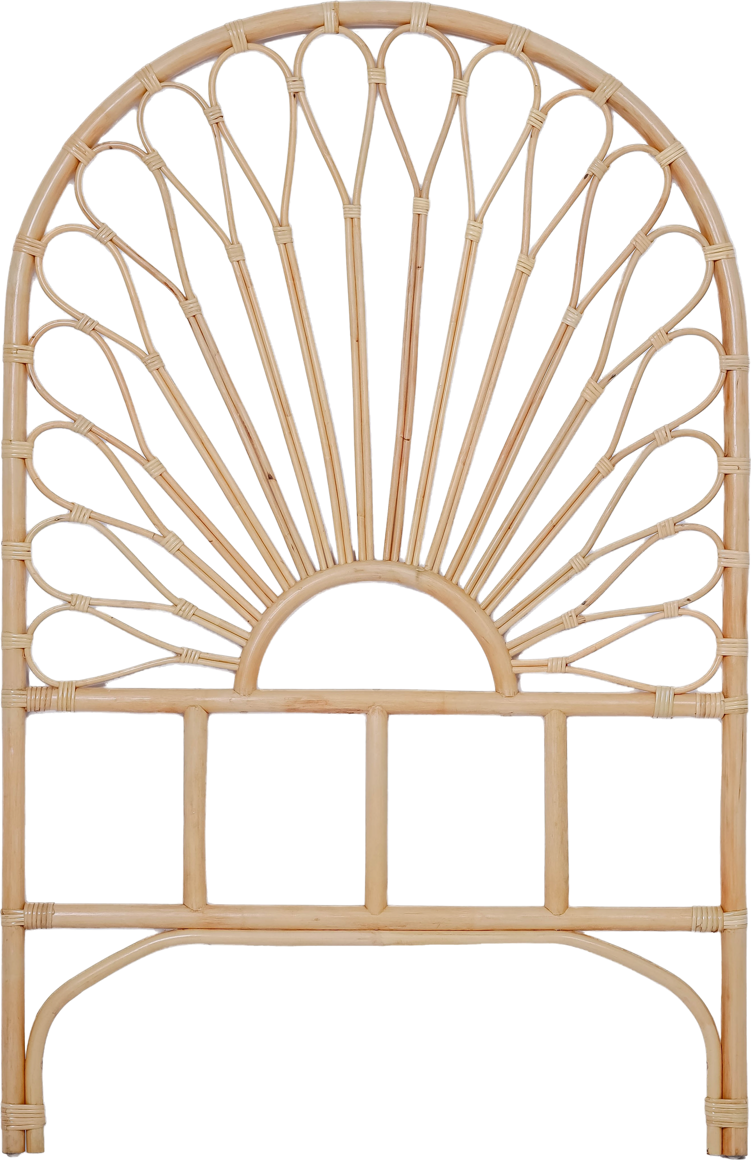 Sengegavl Nordlys Furniture Bacan90 Rattan Natur H141   B90   Skandinavisk Boheme Hovedgavl