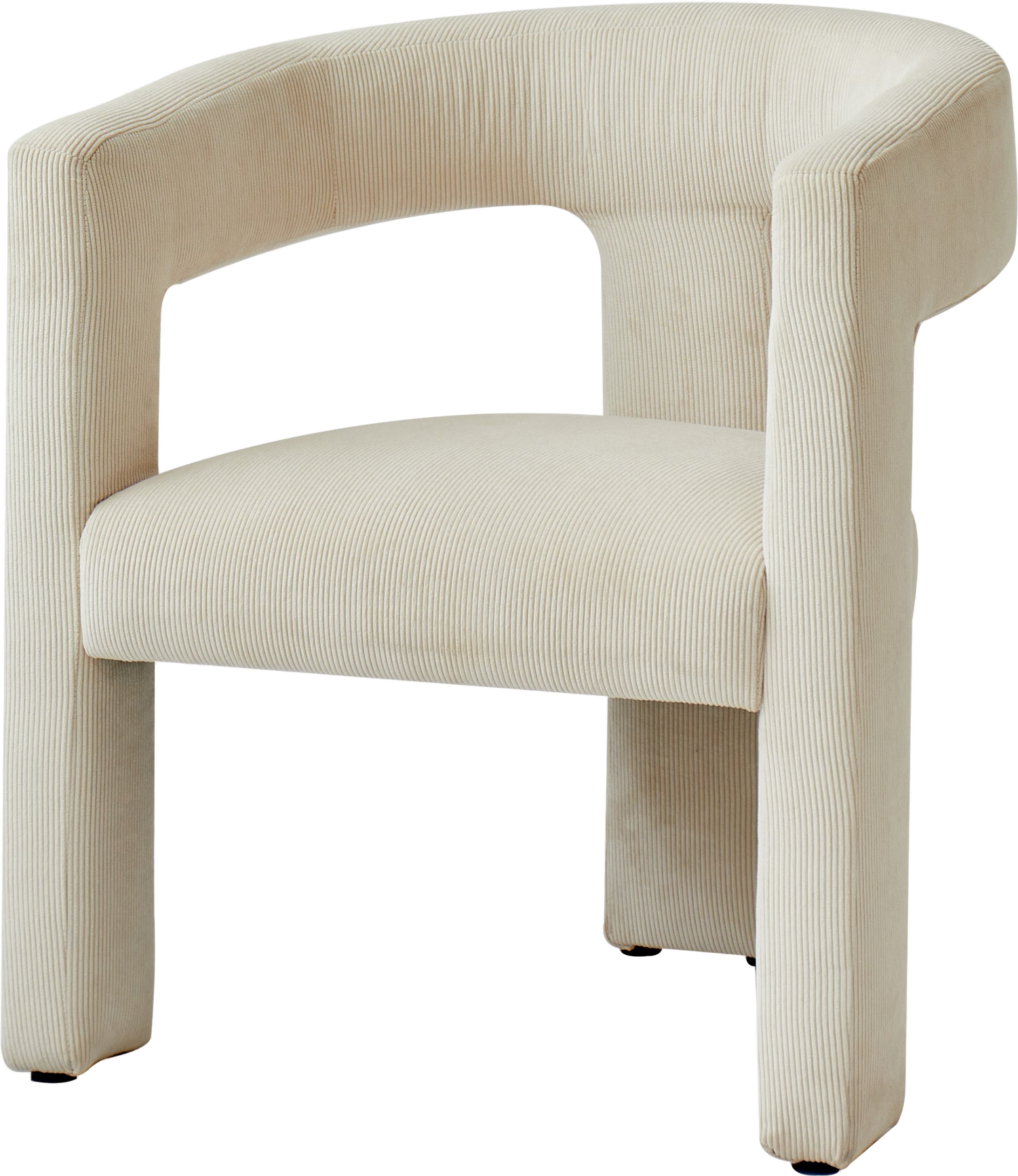 Loungestol Nordlys Furniture Arusha Fløjl Beige Kompakt Design H75ã B66ã D58