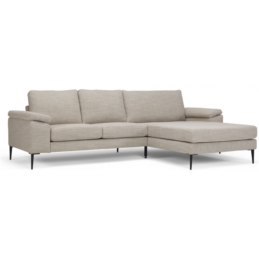 Nordly Lyon   Personers Sofa    Chaiselong Sandfarvet 268     81     87     Møbelsalg