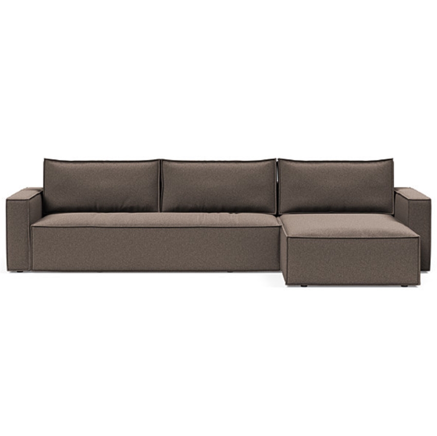 Innovation Living Newilla Sovesofa Bouclé Taupe Inkl  Lounger   Møbelsalg