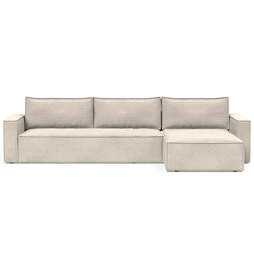 Innovation Living Newilla Sovesofa Corduroy Ivory Inkl  Lounger   Møbelsalg