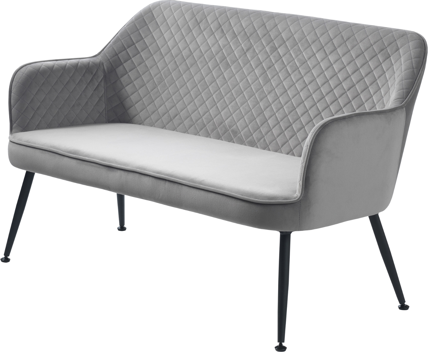 Lounge Sofa Nordique Design Berrie Gråt Fløjl 128 5ã 70 5ã 80