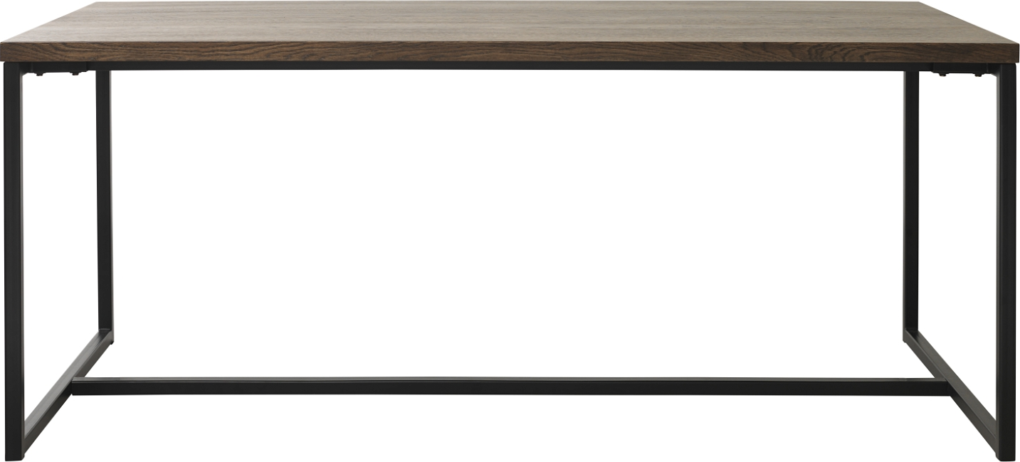 Spisebord Nordique Design Rivoli  180ã 90    Røget Egetræ   Sort Metal