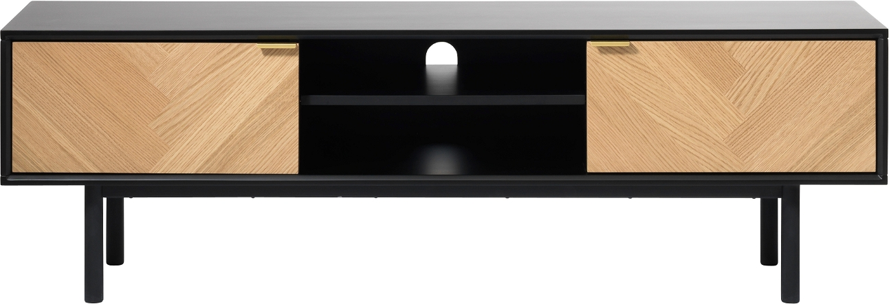 -bord  -møbel Nordique Design Calvi   Egetræ   Sort Mdf   160x43x50