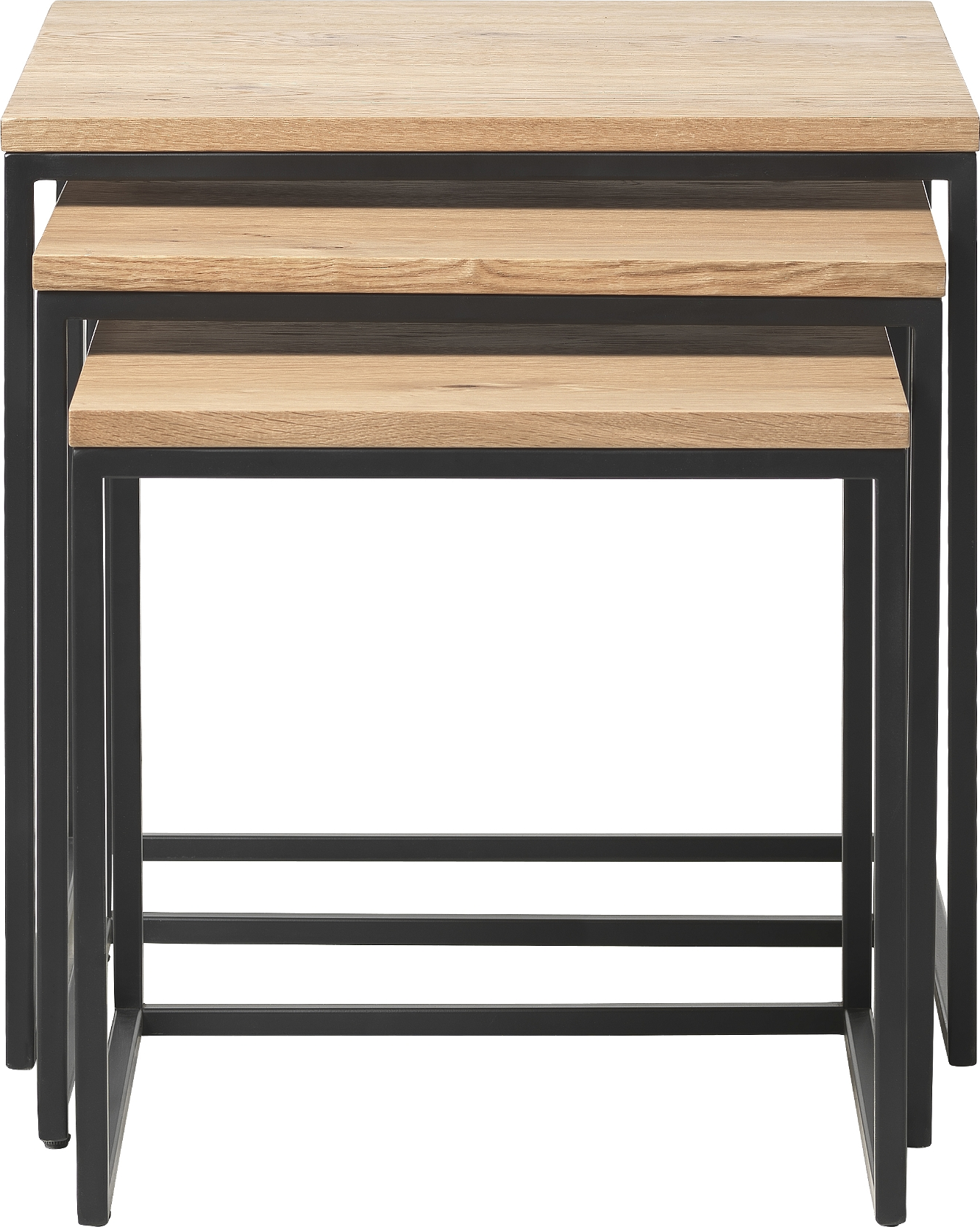 Sideborde Nordique Design Rivoli  Multifunktionelle Indskudsborde   Egetræ   Metal  50   50
