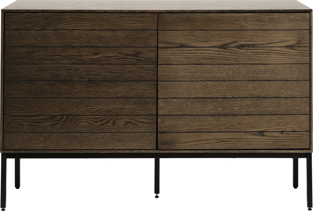 Skænk Nordique Design Modica   Varm Røget     Sort Metal  H78   B120   D45