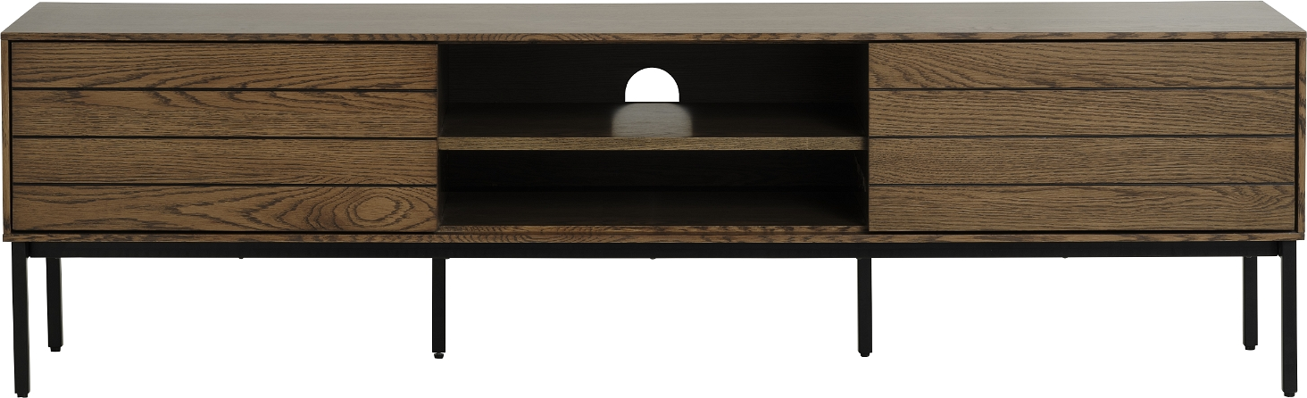 -bord  -møbel Nordique Design Modica 180   Egetræ   Sort Metal   Minimalistisk Opbevaring